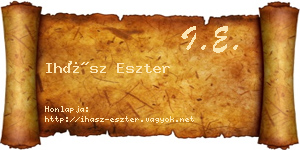 Ihász Eszter névjegykártya